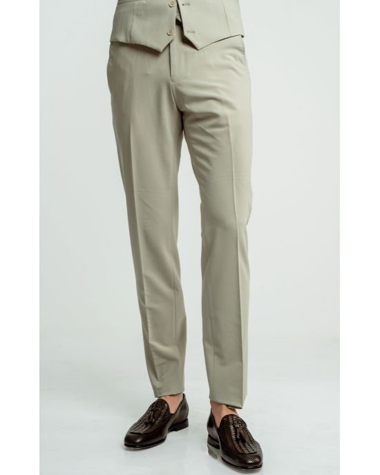 Κοστούμι Lexton μπεζ SLIM FIT