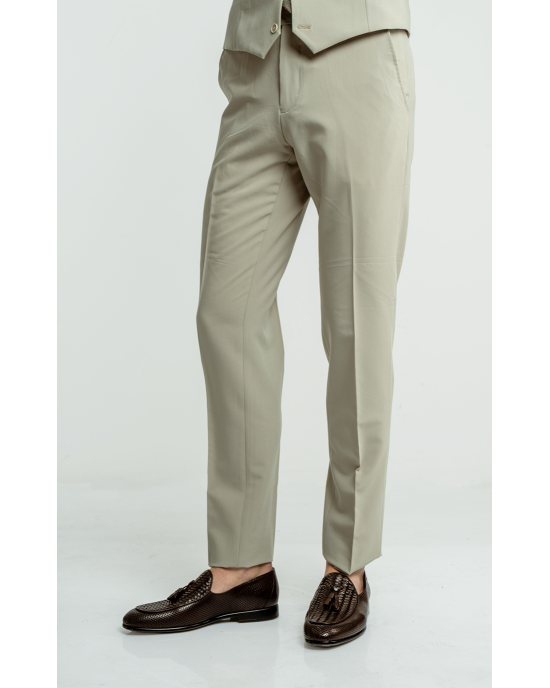 Κοστούμι Lexton μπεζ SLIM FIT