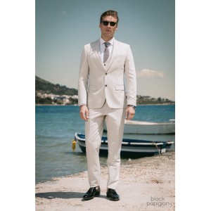 Κοστούμι 19V69 Italia Versace Abbigliamento Galileo μπεζ