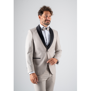 Κοστούμι 19V69 Italia Versace Abbigliamento Bruno Wool μπεζ