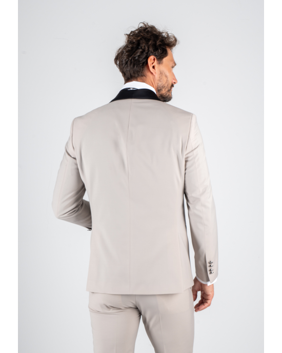 Κοστούμι 19V69 Italia Versace Abbigliamento Bruno Wool μπεζ SLIM FIT