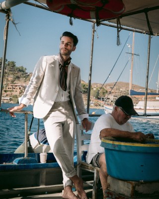 Κοστούμι Black Papigion Nocera μπεζ