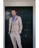 Κοστούμι Vittorio Ponte μπεζ SLIM FIT
