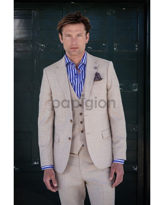 Κοστούμι Vittorio Ponte μπεζ SLIM FIT