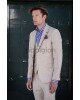 Κοστούμι Vittorio Ponte μπεζ SLIM FIT