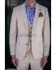 Κοστούμι Vittorio Ponte μπεζ SLIM FIT
