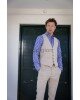 Κοστούμι Vittorio Ponte μπεζ SLIM FIT