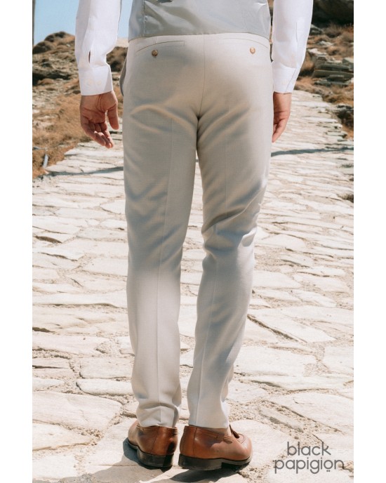 Κοστούμι Black Papigion μπεζ SLIM FIT