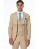 Κοστούμι Dezign μπεζ SLIM FIT Κοστούμι Dezign μπεζ SLIM FIT