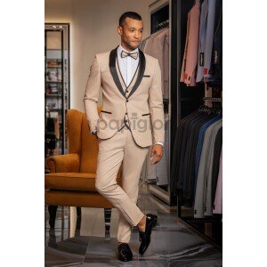 Κοστούμι Vittorio Smokin μπεζ Κοστούμι Vittorio Smokin μπεζ