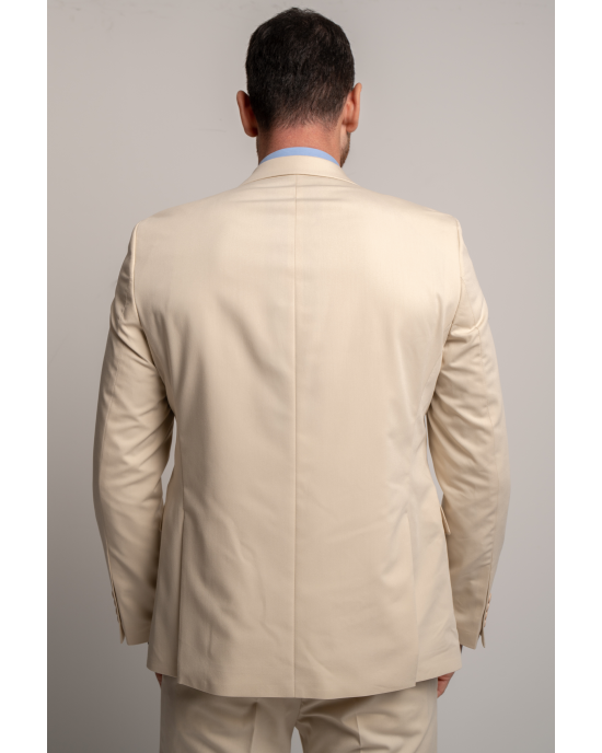 Κοστούμι Black Papigion Treviso Wool μπεζ SLIM FIT