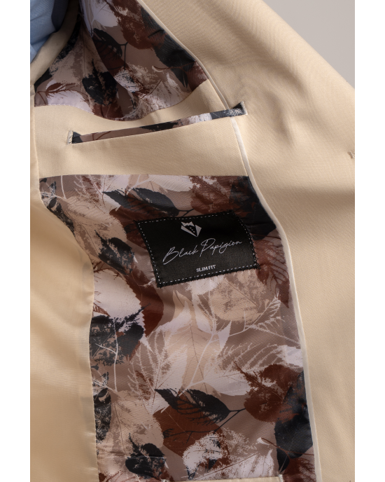 Κοστούμι Black Papigion Napoli μπεζ SLIM FIT