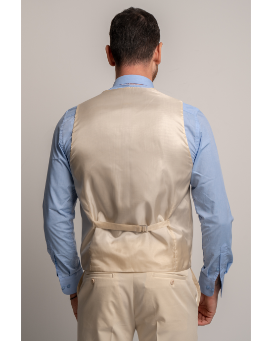 Κοστούμι Black Papigion Napoli μπεζ SLIM FIT