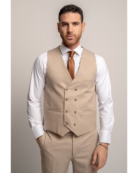 Κοστούμι Black Papigion Tredino μπεζ SLIM FIT