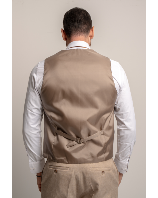 Κοστούμι Black Papigion Tredino μπεζ SLIM FIT