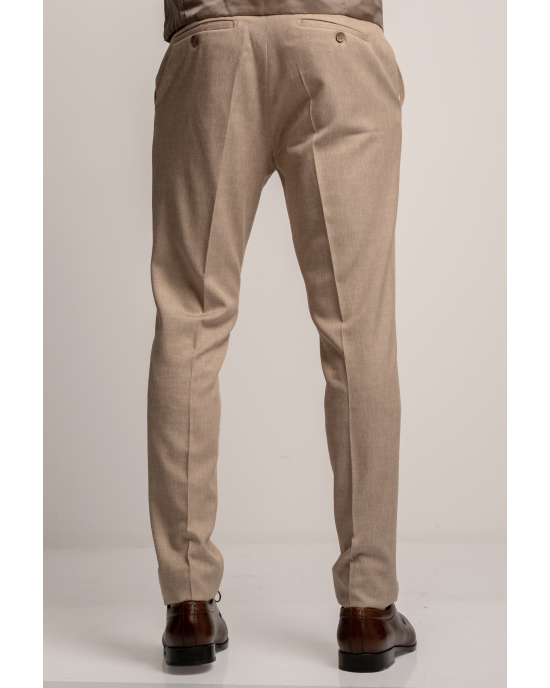 Κοστούμι Black Papigion Tredino μπεζ SLIM FIT