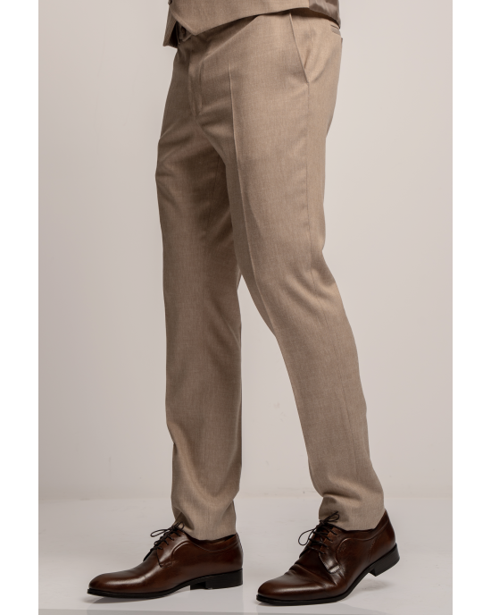 Κοστούμι Black Papigion Tredino μπεζ SLIM FIT