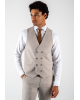 Κοστούμι Black Papigion Katania μπεζ με ρίγα γαλάζια SLIM FIT