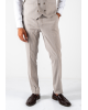 Κοστούμι Black Papigion Katania μπεζ με ρίγα γαλάζια SLIM FIT