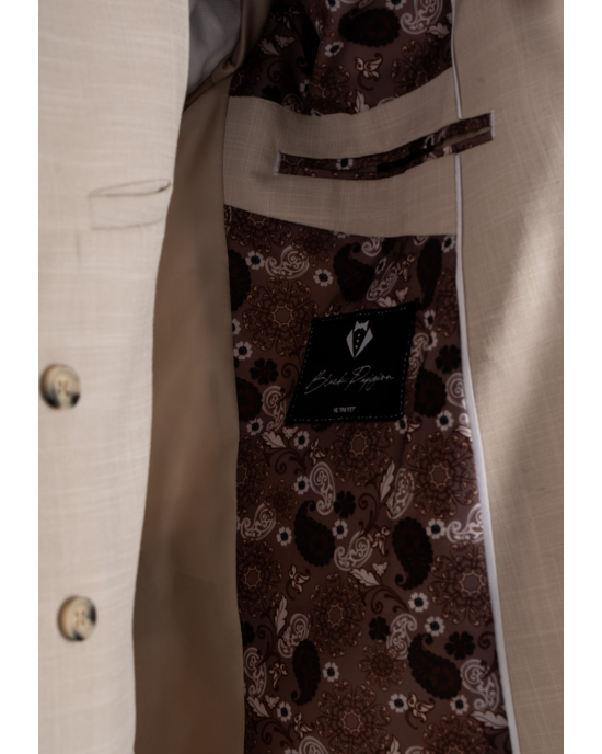 Κοστούμι Black Papigion Portofino μπεζ SLIM FIT