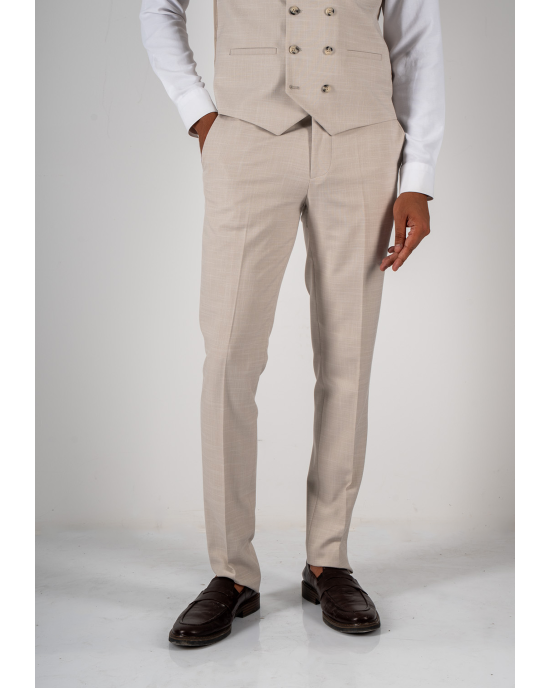 Κοστούμι Black Papigion Portofino μπεζ SLIM FIT