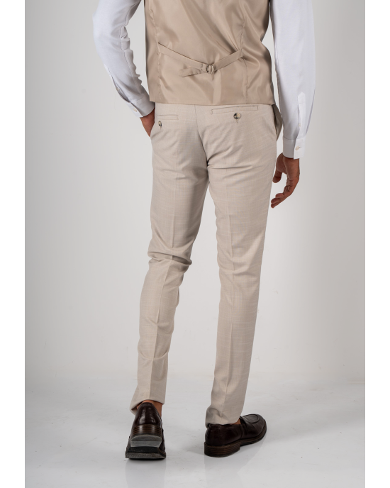 Κοστούμι Black Papigion Portofino μπεζ SLIM FIT