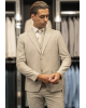 Κοστούμι Artisti Italiani μπεζ SLIM FIT