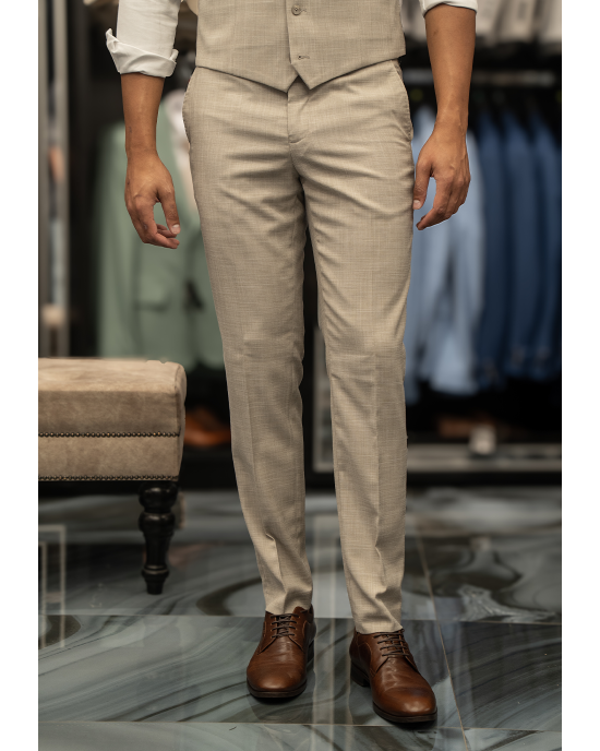 Κοστούμι Artisti Italiani μπεζ SLIM FIT