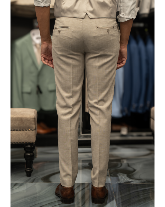 Κοστούμι Artisti Italiani μπεζ SLIM FIT