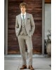 Κοστούμι Dezign μπεζ καρό SLIM FIT