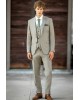 Κοστούμι Dezign μπεζ καρό SLIM FIT