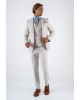 Κοστούμι Black Papigion Novara μπεζ SLIM FIT
