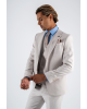 Κοστούμι Black Papigion Novara μπεζ SLIM FIT