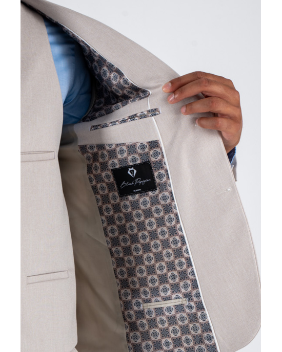 Κοστούμι Black Papigion Novara μπεζ SLIM FIT
