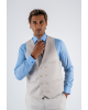 Κοστούμι Black Papigion Novara μπεζ SLIM FIT