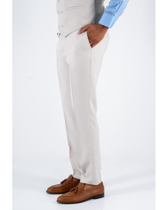 Κοστούμι Black Papigion Novara μπεζ SLIM FIT