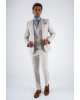 Κοστούμι Black Papigion Novara μπεζ SLIM FIT