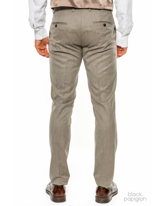 Κοστούμι Dezign μπεζ SLIM FIT