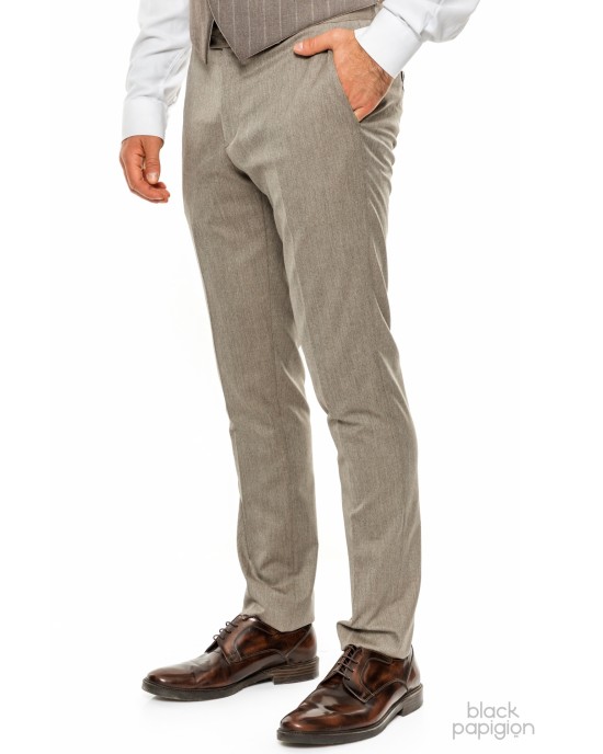 Κοστούμι Dezign μπεζ SLIM FIT