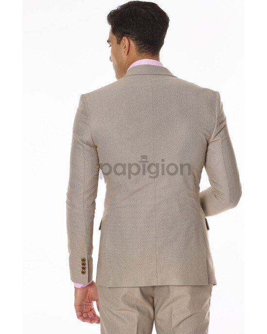 Κοστούμι Fabio Franco μπεζ SLIM FIT Κοστούμι Fabio Franco μπεζ SLIM FIT