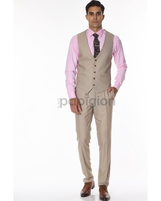 Κοστούμι Fabio Franco μπεζ SLIM FIT Κοστούμι Fabio Franco μπεζ SLIM FIT