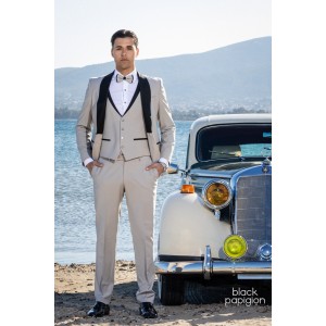 Κοστούμι 19V69 Italia Versace Abbigliamento Bruno μπεζ Κοστούμι 19V69 Italia Versace Abbigliamento Bruno μπεζ