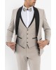 Κοστούμι 19V69 Italia Versace Abbigliamento Bruno μπεζ SLIM FIT