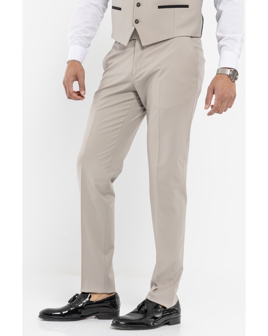 Κοστούμι 19V69 Italia Versace Abbigliamento Bruno μπεζ SLIM FIT