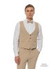 Κοστούμι 19V69 Italia Versace Abbigliamento Smoking Strech μπεζ SLIM FIT