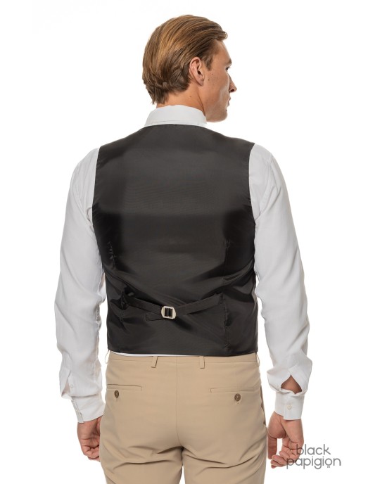Κοστούμι 19V69 Italia Versace Abbigliamento Smoking Strech μπεζ SLIM FIT