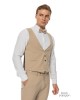 Κοστούμι 19V69 Italia Versace Abbigliamento Smoking Strech μπεζ SLIM FIT