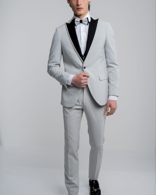 Κοστούμι 19V69 Italia Versace Abbigliamento Adriano Stretch μπεζ