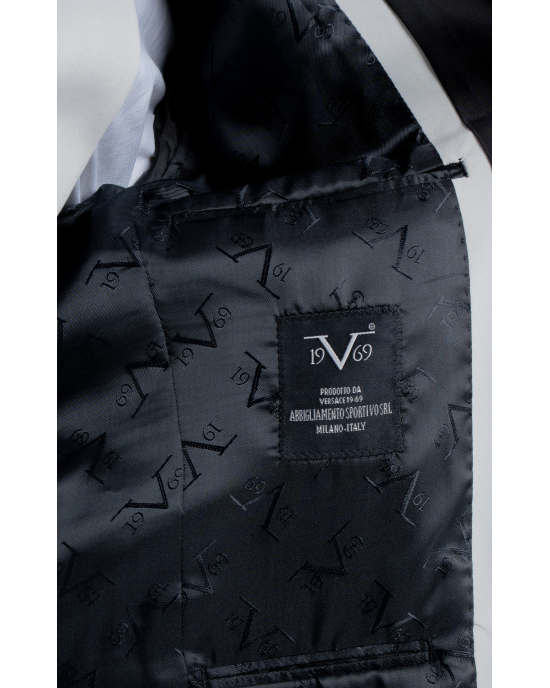 Κοστούμι 19V69 Italia Versace Abbigliamento Adriano Stretch μπεζ SLIM FIT