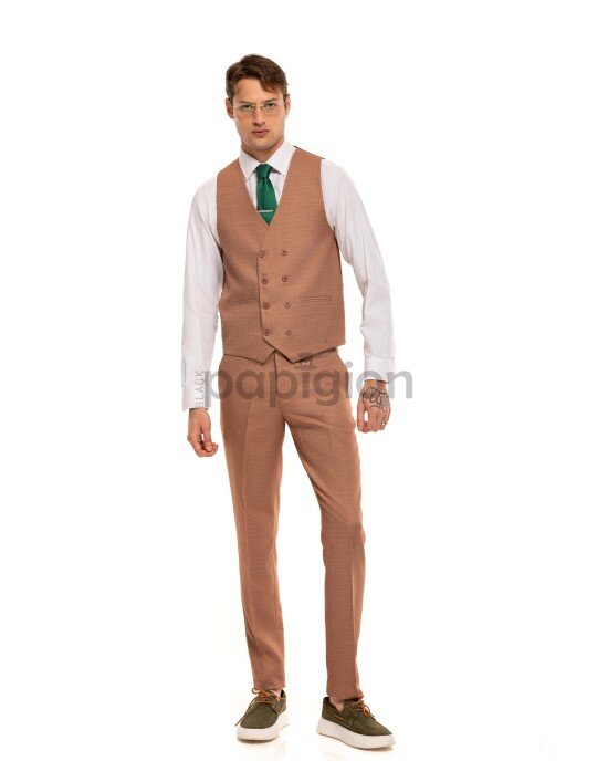 Κοστούμι Black Papigion ταμπά SLIM FIT
